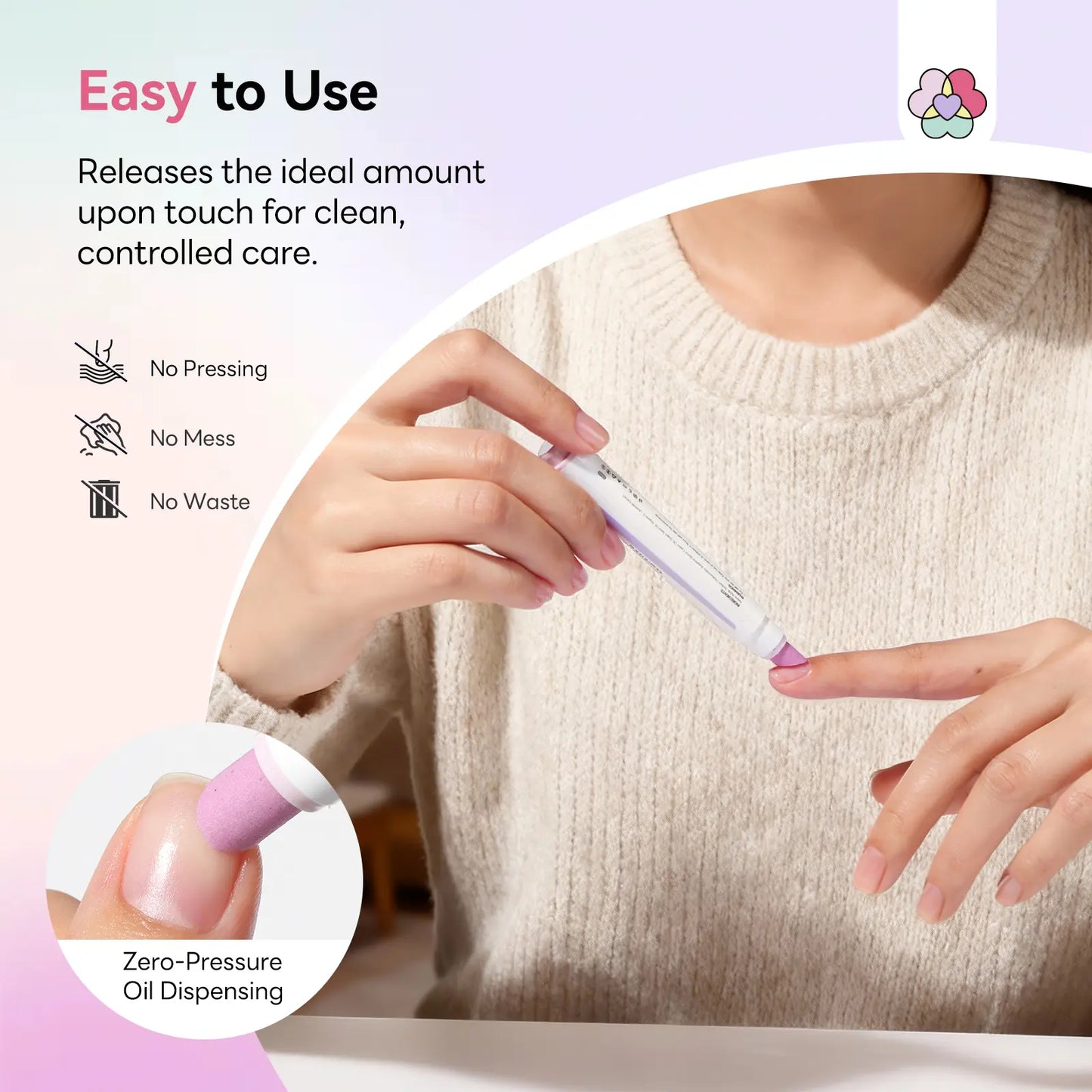 SAVILAND Cuticle Remover Pen Set: 2PCS Ceramic Cuticle Pusher & 4.5Ml Cuticle Oil Pen for Nail Growth, Dry Cuticles, Hangnails, Damaged Nails Moisturizing & Strengthening Care