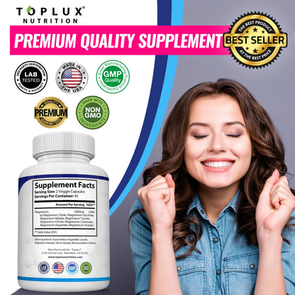 Toplux Magnesium Complex 8 Essential Magnesium Supplement