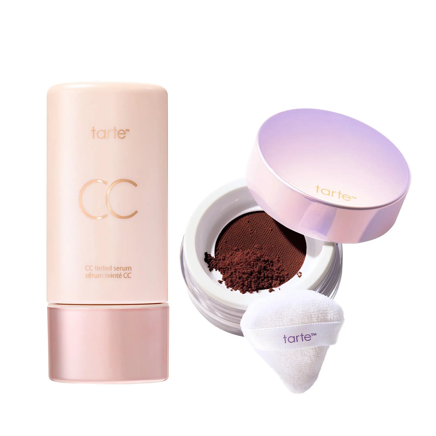 Tarte Summer Skin Essentials - CC Color-Correcting Tinted Serum + Creaseless Setting Powder
