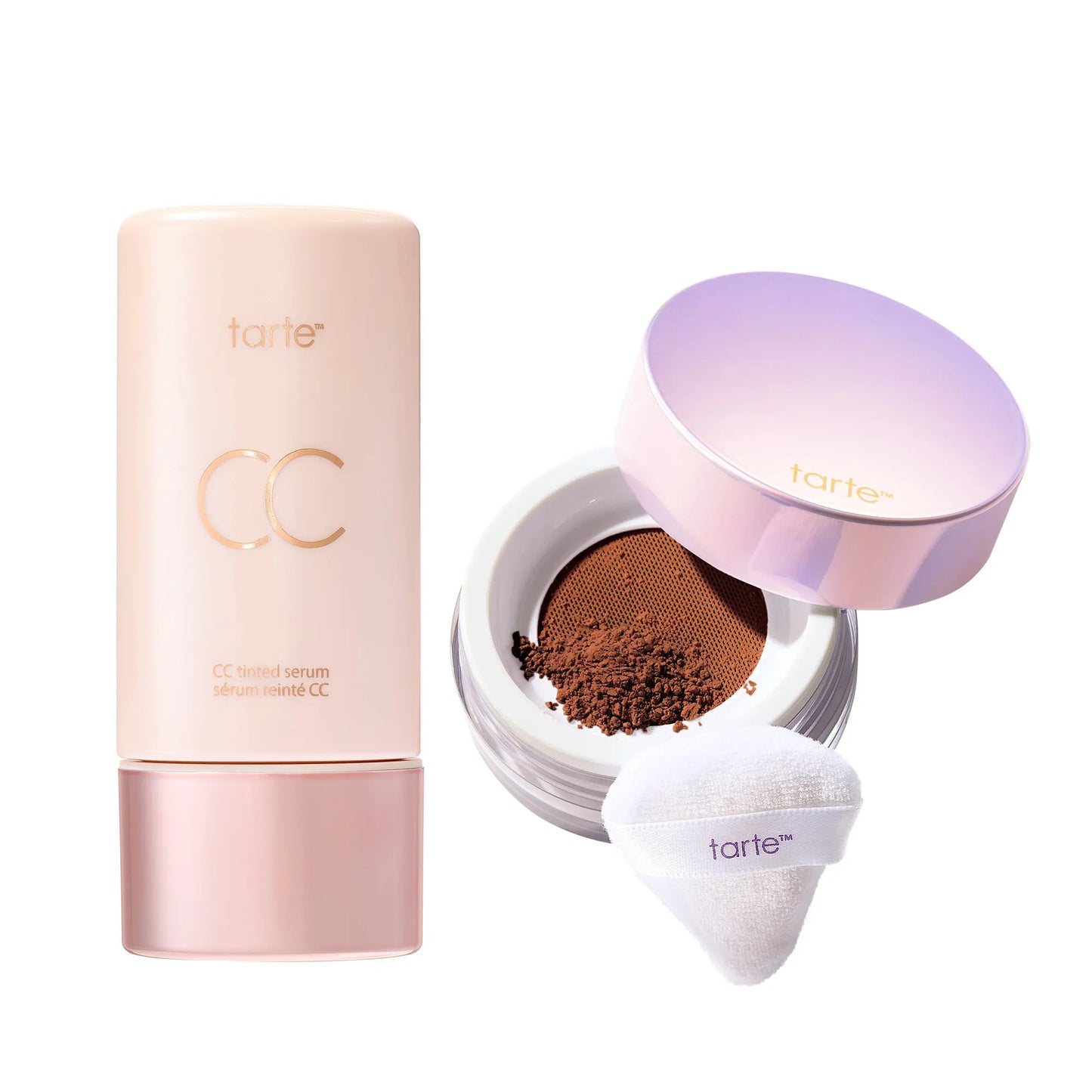 Tarte Summer Skin Essentials - CC Color-Correcting Tinted Serum + Creaseless Setting Powder